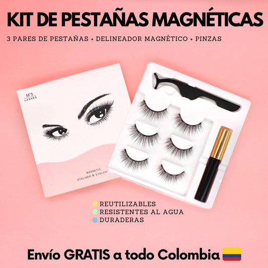 KIT DE PESTAÑAS MAGNÉTICAS ✨